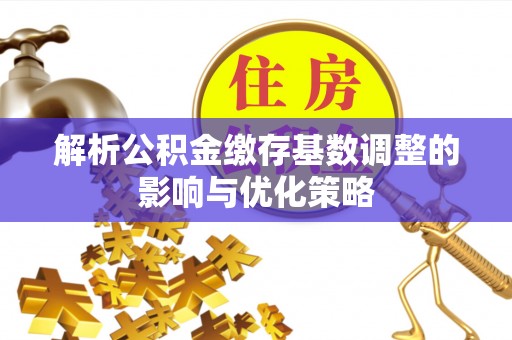 新房解析公积金缴存基数调整的影响与优化策略