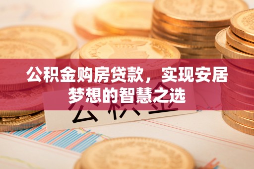 新房公积金购房贷款，实现安居梦想的智慧之选