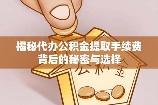 新房揭秘代办公积金提取手续费背后的秘密与选择