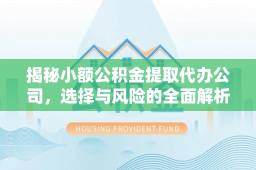 新房揭秘小额公积金提取代办公司，选择与风险的全面解析