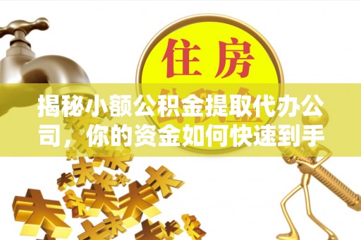 新房揭秘小额公积金提取代办公司，你的资金如何快速到手？