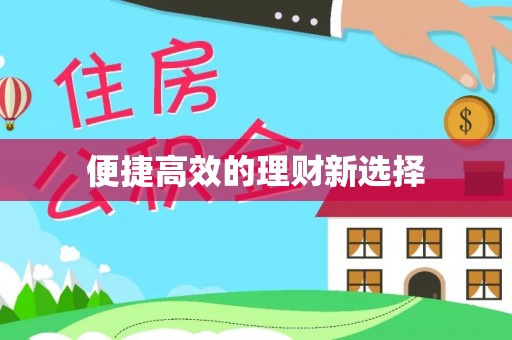 新房便捷高效的理财新选择