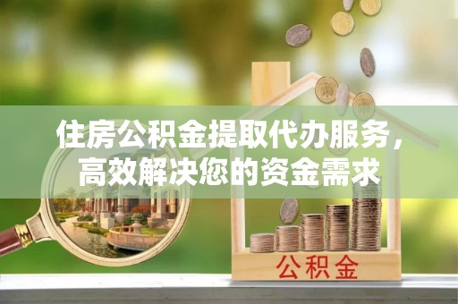 新房住房公积金提取代办服务，高效解决您的资金需求